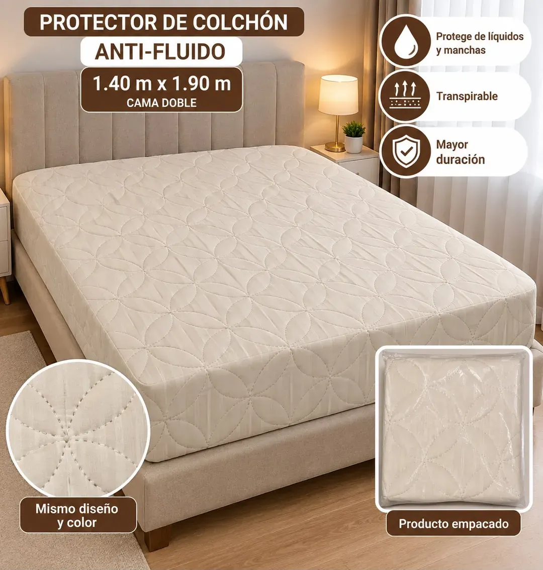Protectores de Colchón 140×190, foto 3 de 6