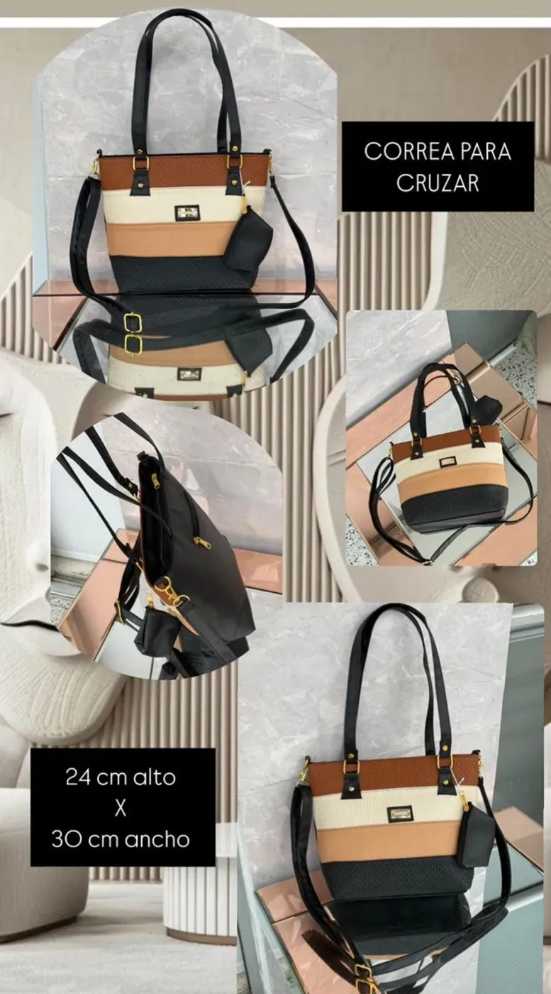 Cartera Franjas Pequeñas, foto 3 de 3