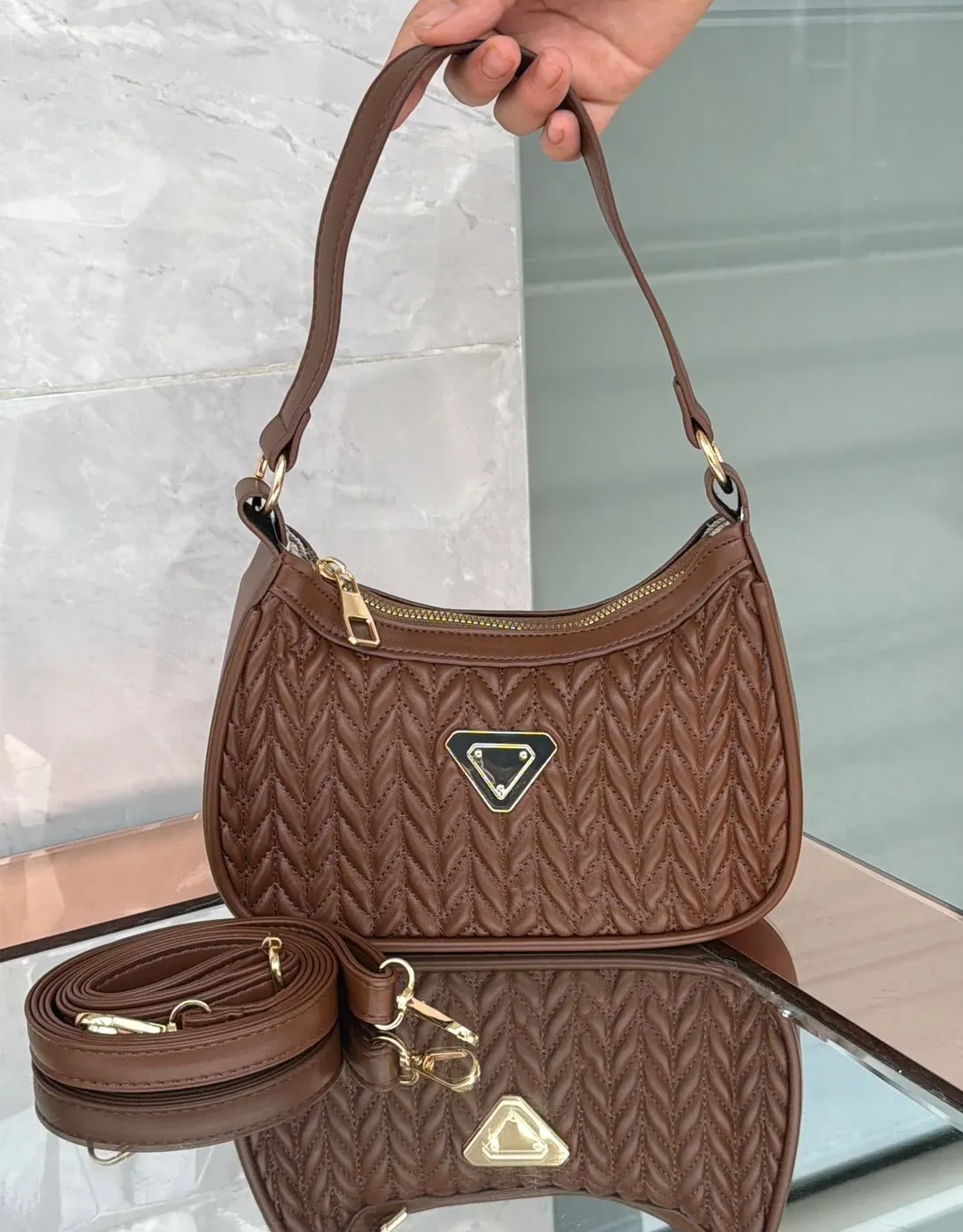 Bolso Baguette Acolchado Premium, foto 3 de 5
