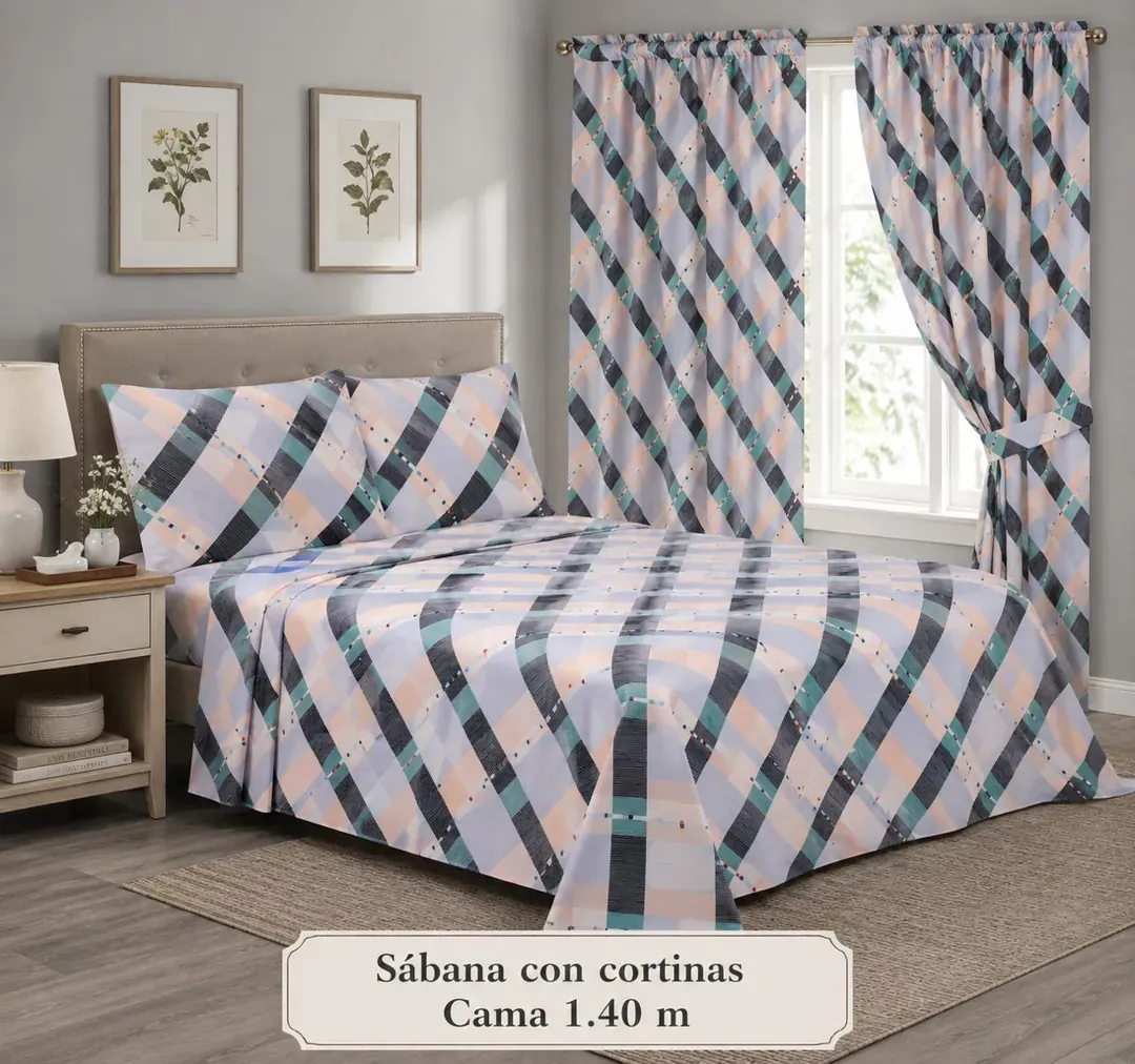 Juego de Sábana con Cortina Harrifon, foto 3 de 6